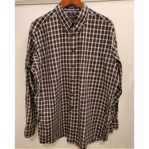 Club Room By Charter Club Plaid Button-down XL